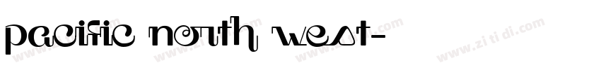 pacific north west字体转换